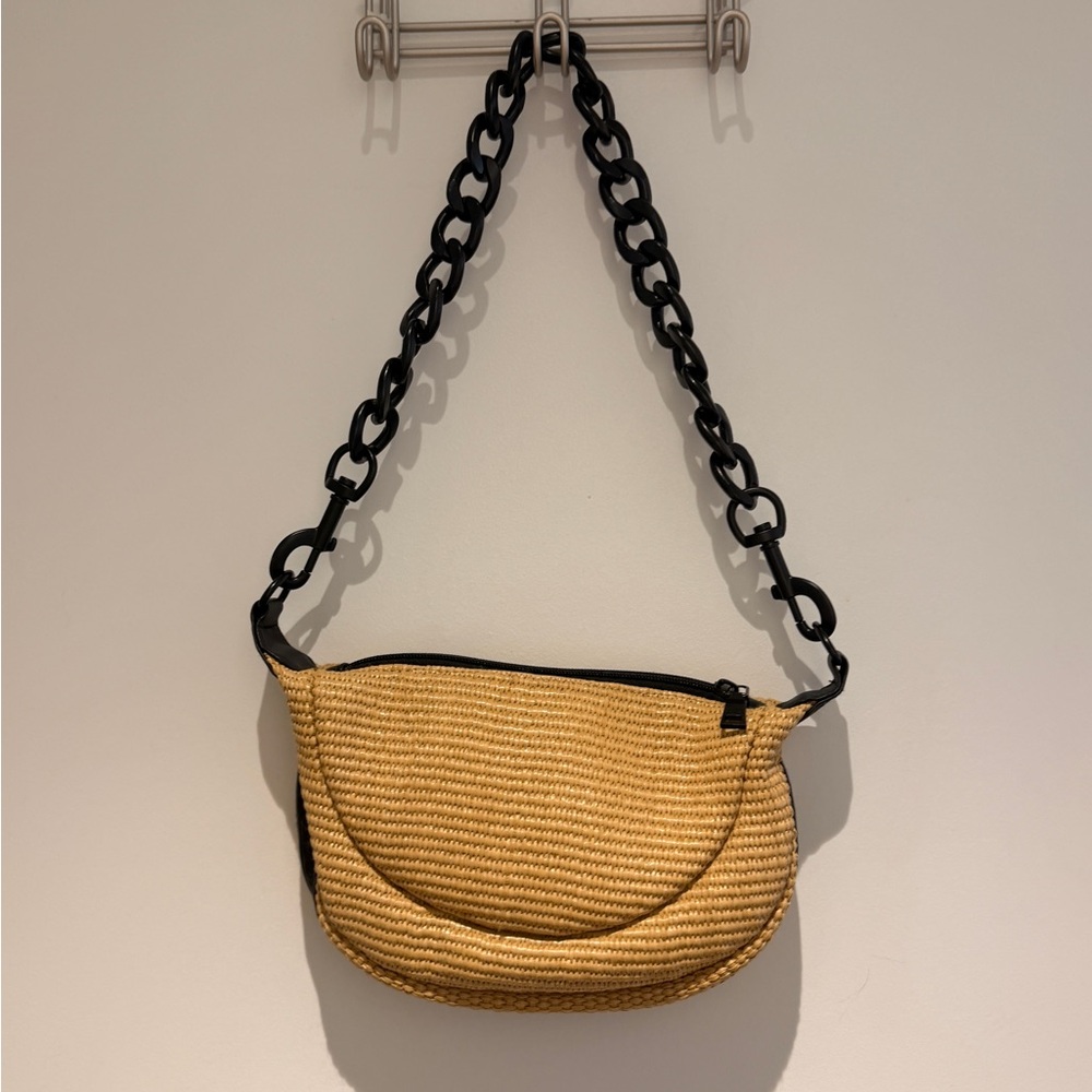 THINK ROYLN 🌸🌻🌼Stylish Raffia Woven crescent Shoulder Bag SPRING IS ALMOST HERE